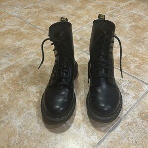 Black Doc Marten classic boots. Size US 7 Women.
